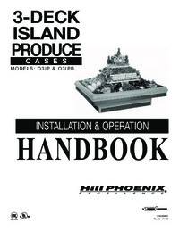 O3IP Three-Deck Produce Wide Island Display Case (LEGACY